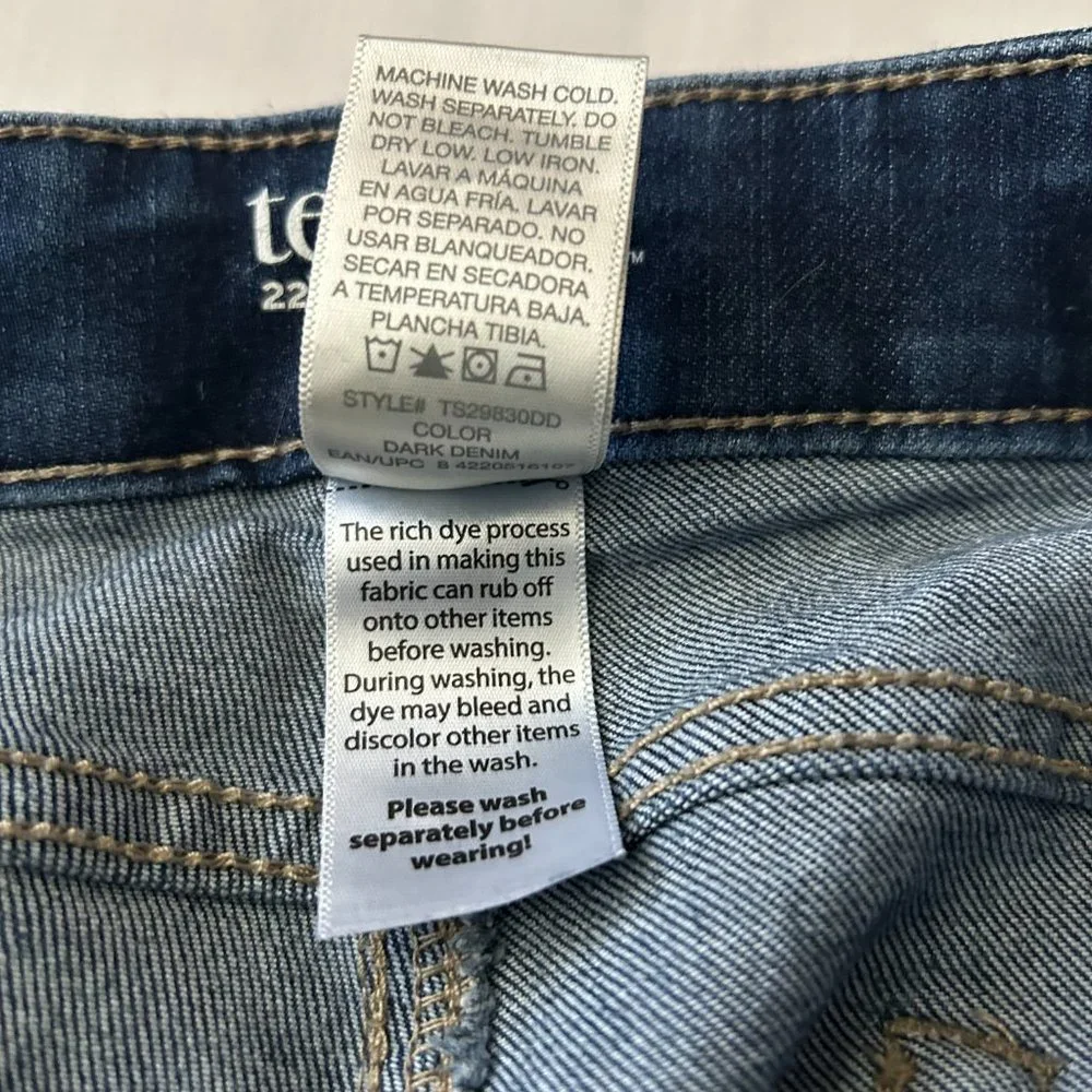 Terra & Sky Medium Wash Cuff Short Cotton/Poly/Rayon/Spandex Size 22W - Picture 4 of 10